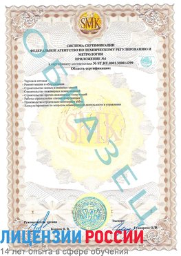 Образец сертификата соответствия (приложение) Грозный Сертификат ISO 14001